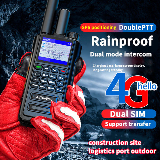 Public network+analog dual-mode global walkie talkie, with network signal communication of 20000KM and no signal communication of 5-50 KM