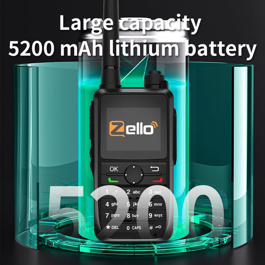 ZELLO F8 walkie talkie public network 5G \ 4G \ 3G \ 2G full network interconnection global WIFI walkie talkie, walkie talkie for mobile phone communication, can connect Bluetooth earphones, fleet self driving tours, outdoor activities